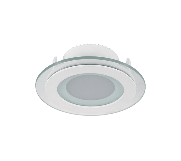 LED ΠΑΝΕΛ ΣΤΡΟΓΓΥΛΟ ΜΕ ΓΥΑΛΙ 6W 4000К Ф100MM+ΚΙΤ ΑΣΦΑΛΕΙΑΣ - ledmania.gr