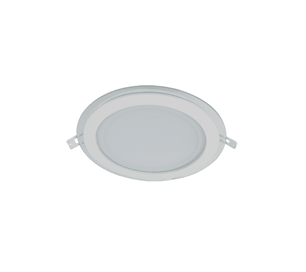 LED ΠΑΝΕΛ ΣΤΡΟΓΓΥΛΟ ΜΕ ΓΥΑΛΙ 18W 3000К Ф200MM - ledmania.gr