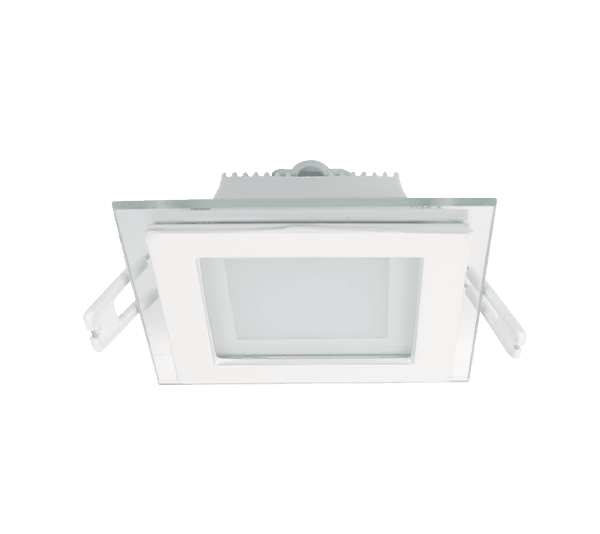 LED ΠΑΝΕΛ ΟΡΘΟΓΩΝΙΟ ΜΕ ΓΥΑΛΙ 6W 4000К Ф97MM - ledmania.gr