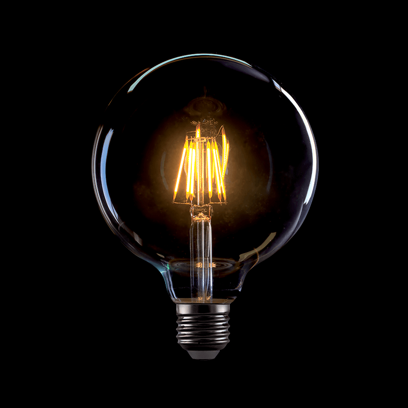 LED ΛΑΜΠΑ VINTAGE ΝΤΙΜΑΡΙΖΟΜΕΝΗ G125-8W E27 2800-3200K - ledmania.gr