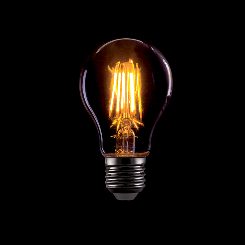 LED ΛΑΜΠΑ VINTAGE ΝΤΙΜΑΡΙΖΟΜΕΝΗ A60-8W E27 2800-3200K - ledmania.gr