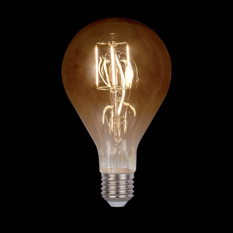 LED ΛΑΜΠΑ VINTAGE ΝΤΙΜΑΡΙΖΟΜΕΝΗ 8W E27 2800-3200K ΜΕΛΙ D:130 - ledmania.gr