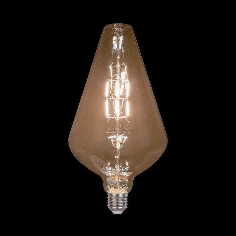 LED ΛΑΜΠΑ VINTAGE ΝΤΙΜΑΡΙΖΟΜΕΝΗ 8W E27 2800-3200K ΧΡΥΣΗ D:200 - ledmania.gr