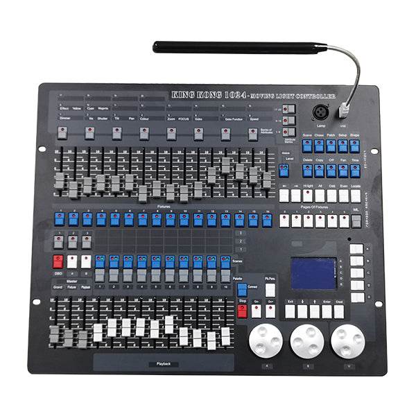 Επαγγελματική Κονσόλα Φωτισμού KING KONG 1024 Κανάλια USB LCD Display DMX512 GloboStar 49765 - ledmania.gr