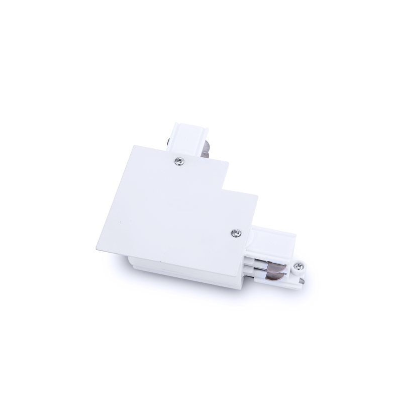 WHITE 90º CONNECTOR FOR 4 WIRE RECESSED - ledmania.gr