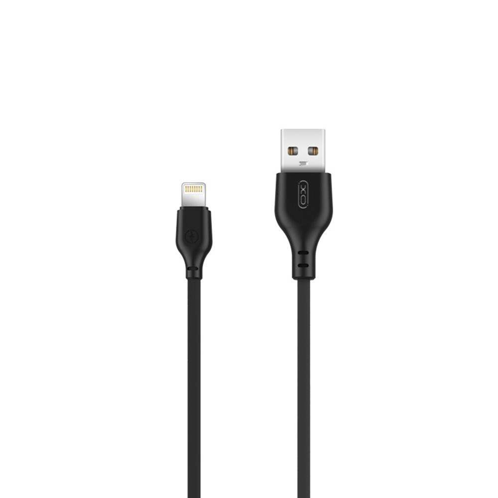 XO NB103 CABLE LIGHTNING 1M 2.1A BLACK - ledmania.gr
