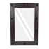 GloboStar® MAKEUP MIRROR-60x90-2 Μοντέρνος Καθρέπτης Μακιγιάζ με Πλαίσιο Φυσικού Ξύλου με Διακόπτη On/Off 10 x E27 AC220-240V - Μ60 x Π7 x Υ90cm - Καφέ Wenge - ledmania.gr