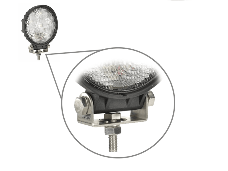 Προβολέας LED Εργασίας Στρογγυλός 24W 10-30V 3360lm 30° Αδιάβροχος IP65 Ψυχρό Λευκό 6000k GloboStar 29999 - ledmania.gr
