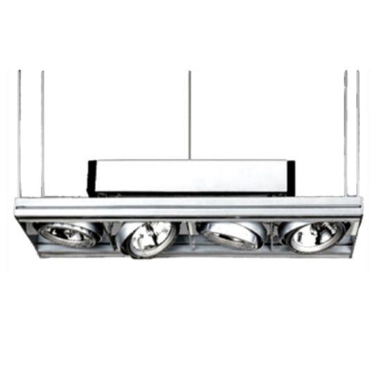 4XAR111/12V/50W ΓΚΡΙ MET ΚΡΕΜΑ - ledmania.gr
