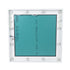 GloboStar® MAKEUP MIRROR-80x80-4 Μοντέρνος Καθρέπτης Μακιγιάζ με Πλαίσιο Φυσικού Ξύλου με Διακόπτη On/Off 12 x E27 AC220-240V - Μ80 x Π7 x Υ80cm - Λευκή Λάκα - ledmania.gr