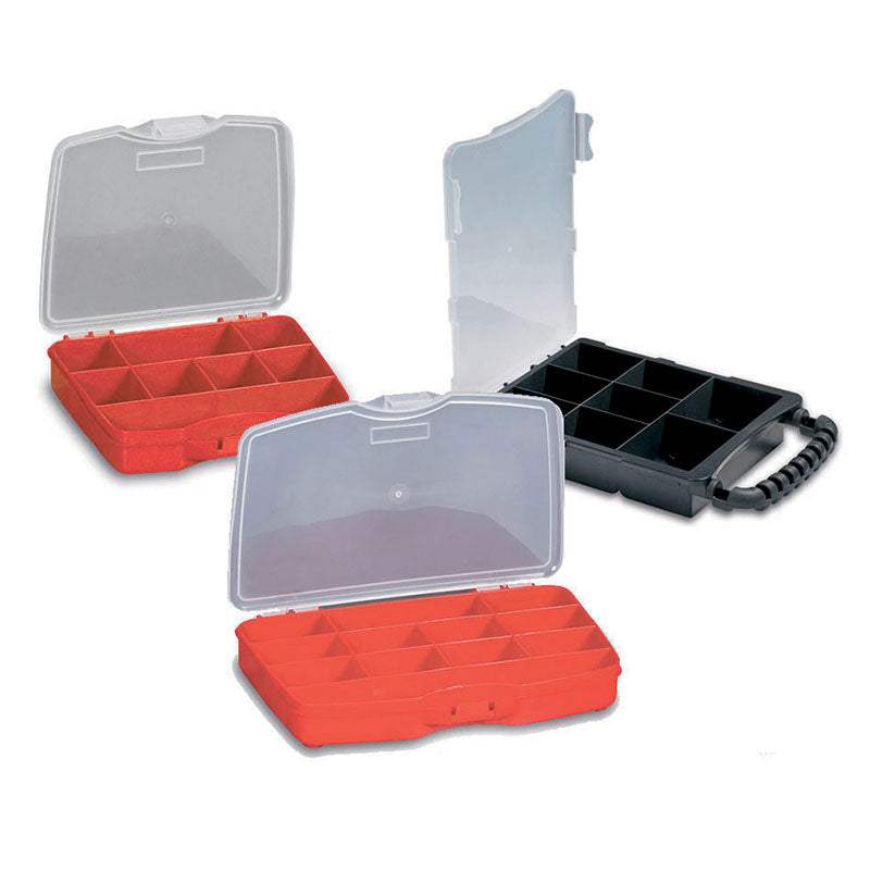 PLASTIC ORGANIZER WITH DIVIDERS 8 SECTIONS BLACK - ledmania.gr