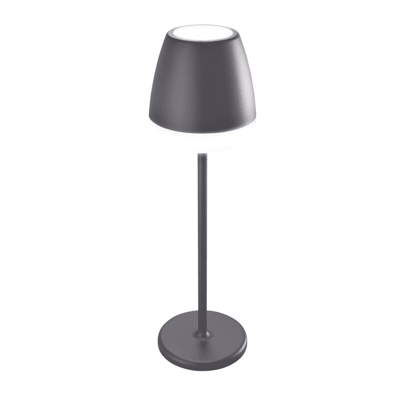 ^LED SMD TABLE BATTERY LUMINAIRE 2W 150LM 38° 3.000K DARK GREY CRI80 IP44 - ledmania.gr
