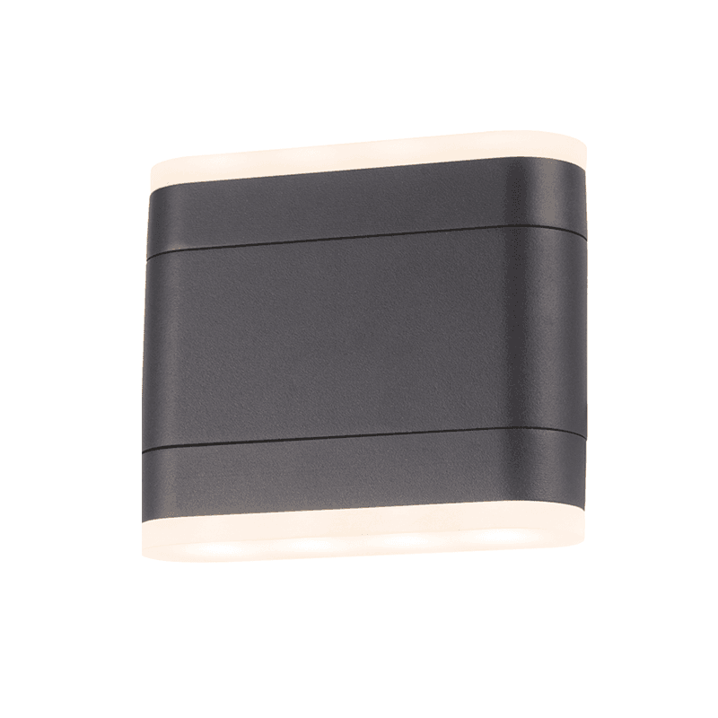 ^LED SMD WALL LUMINAIRE 9W 480LM 110° 230V AC 3.000K DARK GREY CRI80 IP54 30.000HRS - ledmania.gr