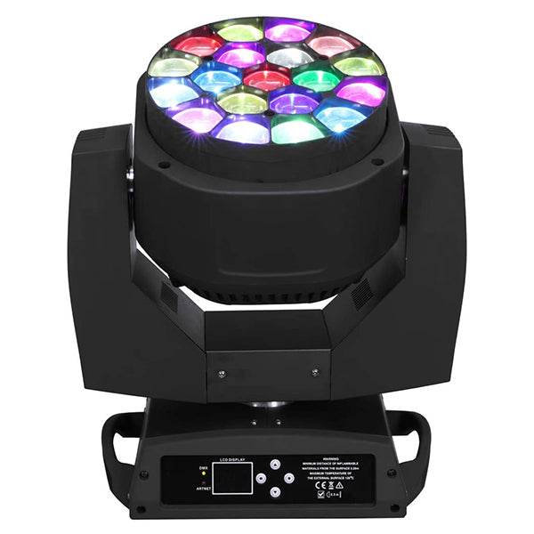 Κινούμενη Ρομποτική Κεφαλή Atlas HAWKEYE 2 K10 BEE EYE PRO 4in1 BEAM - WASH - ROTATION - ZΟΟΜ 4°-60° 19*15 Watt OSRAM LED RGBW 450W 230V DMX512 GloboStar 51151 - ledmania.gr