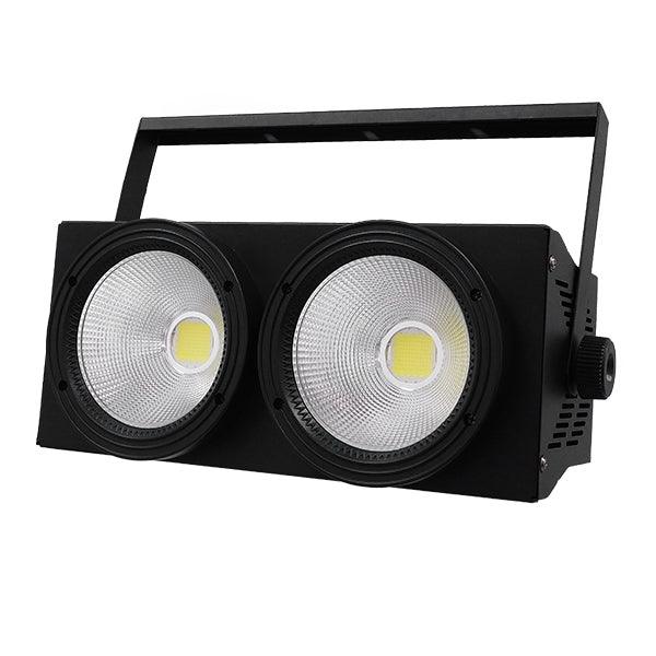 Προβολέας LED COB DMX512 Strobe Blinder Matrix Light 200 Watt (2x100w) Ψυχρό Λευκό 6000k GloboStar 51162 - ledmania.gr