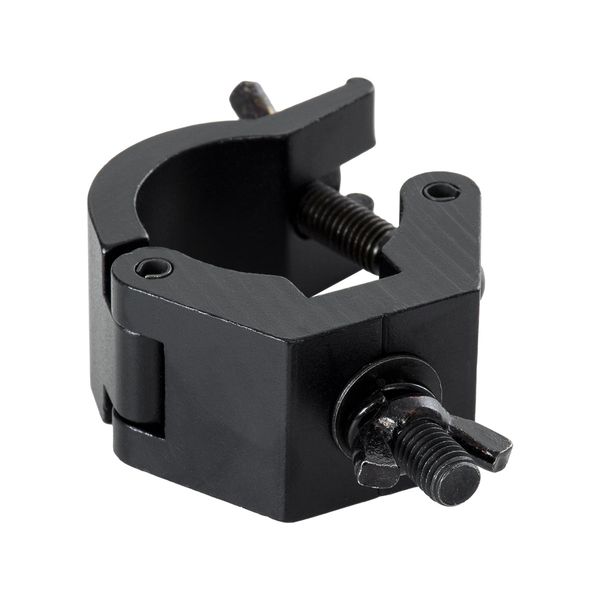 GloboStar® CLAMPS 51183 Επαγγελματικός Γάντζος Hook Αλουμινίου Ύψηλης Αντοχής για Κρέμαση, Στήριξη & Τοποθέτηση Προϊόντων Stage σε Τράσες - Μ8 x Π5.5 x Υ3cm - Μαύρο - ledmania.gr
