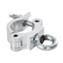 GloboStar® CLAMPS 51186 Επαγγελματικός Γάντζος Hook Αλουμινίου Ύψηλης Αντοχής για Κρέμαση, Στήριξη & Τοποθέτηση Προϊόντων Stage σε Τράσες - Μ16 x Π12 x Υ3cm - Χρώμιο - ledmania.gr