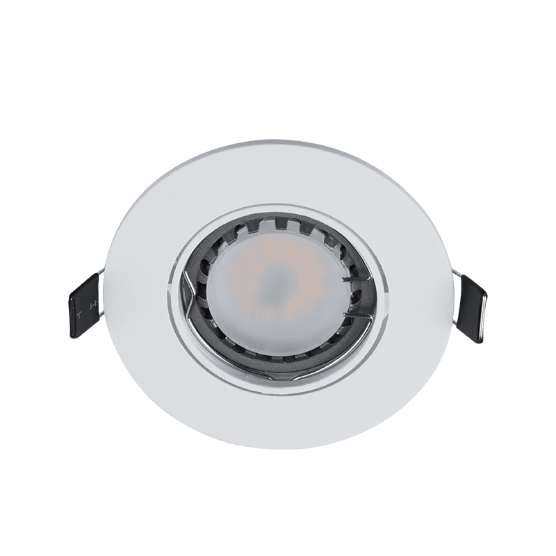LED ΣΠΟΤ ΠΛΑΣΤΙΚΟ ΣΤΡΟΓΓΥΛΟ PAR 16 5.5W 4000-4300K ΛΕΥΚΟ - ledmania.gr