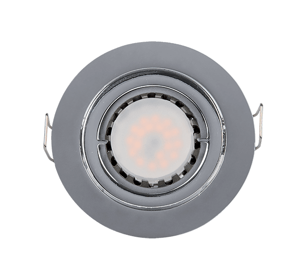 LED ΣΠΟΤ ΜΕΤΑΛΛΙΚΟ ΣΤΡΟΓΓΥΛΟ PAR 16 5.5W 2700-3000K ΝΙΚΕΛ ΜΑΤ - ledmania.gr
