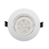 LED ΣΠΟΤ ΠΛΑΣΤΙΚΟ ΣΤΡΟΓΓΥΛΟ HIGH POWER 6W 4000-4300K ΛΕΥΚΟ - ledmania.gr