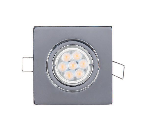 LED ΣΠΟΤ ΜΕΤΑΛΛΙΚΟ ΤΕΤΡΑΓΩΝΟ HIGH POWER 6W 4000-4300K ΝΙΚΕΛ ΜΑΤ - ledmania.gr