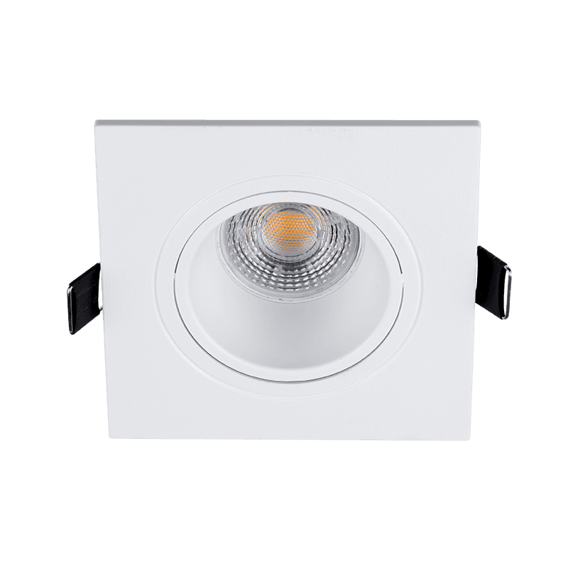 LED ΣΠΟΤ ΠΛΑΣΤΙΚΟ ΤΕΤΡΑΓΩΝΟ PAR 16 COB 7W 2700-3000K ΛΕΥΚΟ - ledmania.gr
