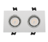 LED ΣΠΟΤ ΠΛΑΣΤΙΚΟ ΟΡΘΟΓΩΝΙΟ PAR 16 2X5.5W 4000-4300K ΛΕΥΚΟ - ledmania.gr