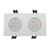 LED ΣΠΟΤ ΠΛΑΣΤΙΚΟ ΟΡΘΟΓΩΝΙΟ HIGH POWER 2X6W 2700-3000K ΛΕΥΚΟ - ledmania.gr