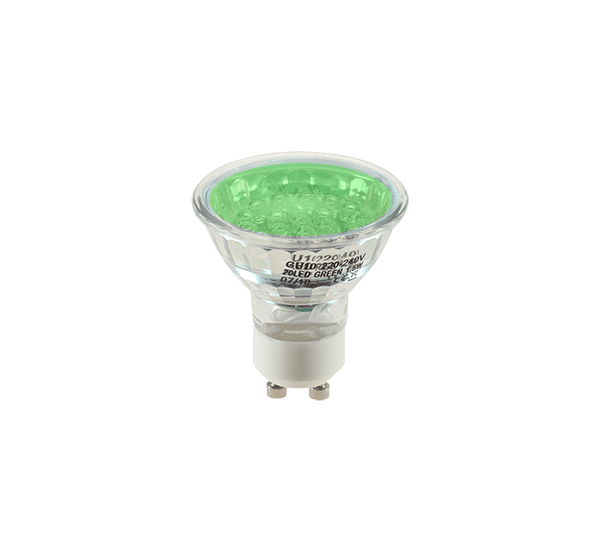 LED20 GU10-ΠΡΑΣΙΝΟ,1.5W,230V - ledmania.gr