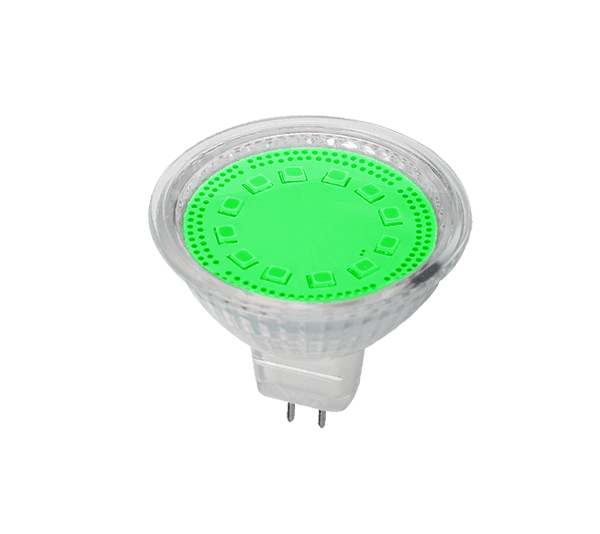 LED ΛΑΜΠΤΗΡΑΣ MR16 SMD2835 3W G5,3 230V 3000K ΠΡΑΣΙΝΟ - ledmania.gr