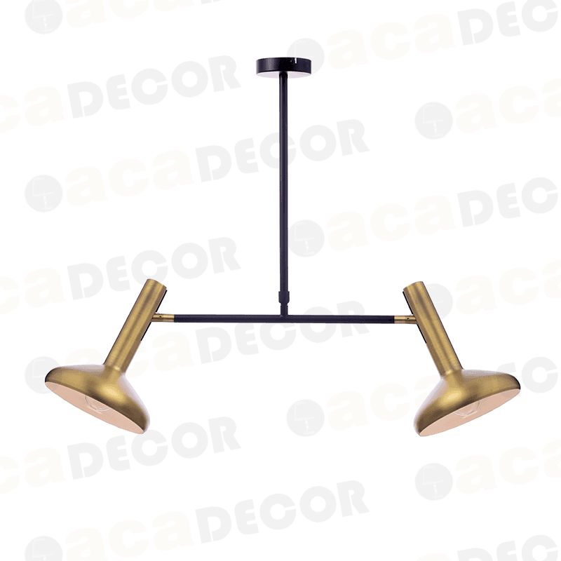 ^ΚΡΕΜΑΣΤΟ Φ/Σ 2ΧΕ27 ΟΡΕΙΧΑΛΚΟ+ΜΑΥΡΟ 69Χ20XΗ92CM - ledmania.gr