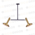 ^ΚΡΕΜΑΣΤΟ Φ/Σ 2ΧΕ27 ΟΡΕΙΧΑΛΚΟ+ΜΑΥΡΟ 69Χ20XΗ92CM - ledmania.gr
