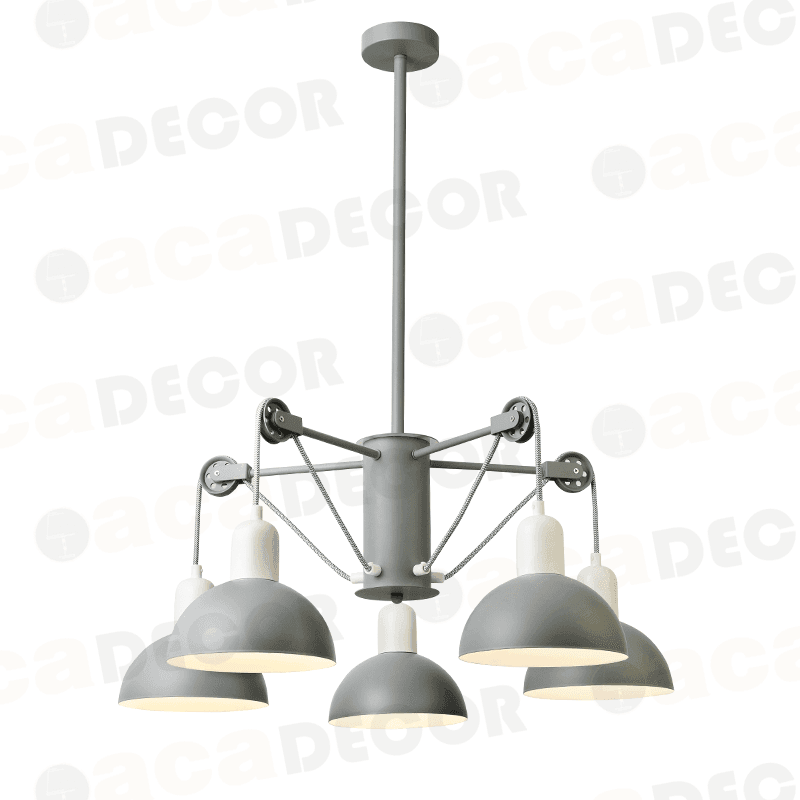 ^ΚΡΕΜΑΣΤΟ Φ/Σ 5ΧΕ14 ΓΚΡΙ/ΛΕΥΚΟ ΜΕΤΑΛΛΙΚΟ D68XH85CM - ledmania.gr