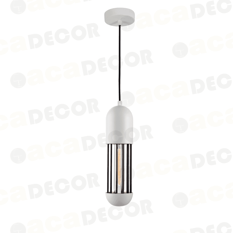 ^ΚΡΕΜΑΣΤΟ Φ/Σ 1ΧΕ27 ΛΕΥΚΟ ΜΕΤΑΛΛΙΚΟ D10XH120CM - ledmania.gr