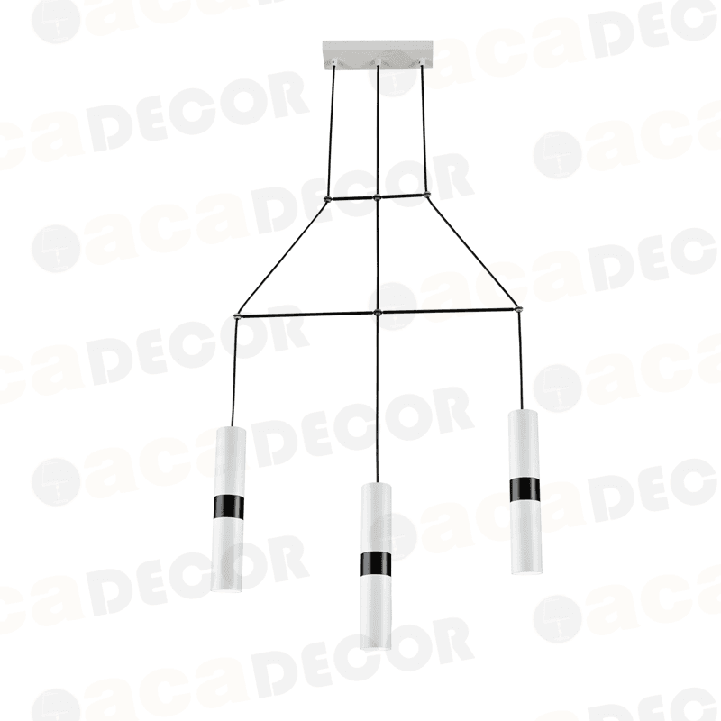 ^ΚΡΕΜΑΣΤΟ Φ/Σ 3XGU10 ΛΕΥΚΟ ΜΕΤΑΛΛΙΚΟ 66X8XH150CM - ledmania.gr