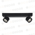 ^ΕΠΙΤΟΙΧΟ Φ/Σ LED 10W COB 80° 3000K 800LM ΜΑΥΡΟ ΑΛΟΥΜΙΝΙΟ 32X7XH10CM - ledmania.gr