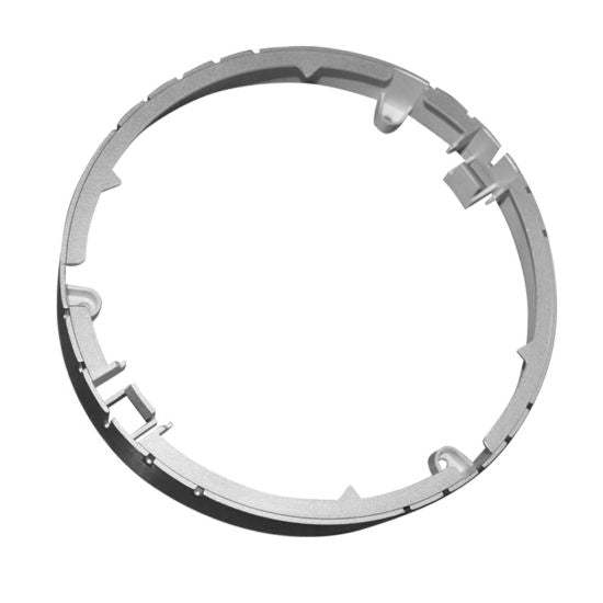 SILVER ROUND PLASTIC CEILING FRAME FOR STHERON8R - ledmania.gr