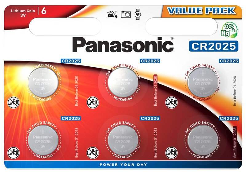 PANASONIC LITHIUM CR-2025 6BL - ledmania.gr