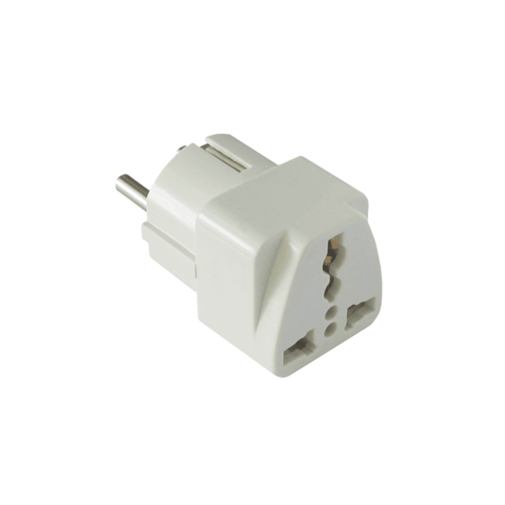 ΟΕΜ Αντάπτορας UK-US σε EU Schuko DT 220V, Universal, Λευκό 17704 - ledmania.gr
