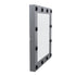 GloboStar® MAKEUP MIRROR-80x80-6 Μοντέρνος Καθρέπτης Μακιγιάζ με Πλαίσιο Φυσικού Ξύλου με Διακόπτη On/Off 12 x E27 AC220-240V - Μ80 x Π7 x Υ80cm - Γκρι Ανθρακί - ledmania.gr