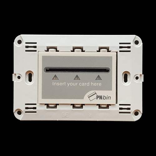 ^ MODYS ΚΑΡΤΟΔΙΑΚΟΠΤΗΣ RFID & ΒΑΣΗ ΣΤΗΡΙΞ. ΜΕ ΒΙΔΕΣ 3 ΣΤ. ΑΠΑΛΟ ΓΚΡΙ 24VDC IP20 - ledmania.gr
