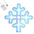 GloboStar® 78580 Φωτιστικό Ταμπέλα Φωτεινή Επιγραφή NEON LED Σήμανσης SNOWFLAKE 5W με Καλώδιο Τροφοδοσίας USB - Μπαταρίας 3xAAA (Δεν Περιλαμβάνονται) - Γαλάζιο - ledmania.gr