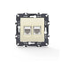PRIME ΠΡΙΖΑ ΔΙΚΤΥΟΥ 2xRJ45 CAT6 UTP IP20 ΙΒΟΥΑΡ - ledmania.gr