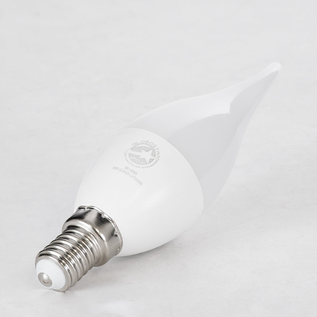 GloboStar® 60008 Λάμπα LED E14 C37T Κεράκι 6W 564lm 260° AC 220-240V IP20 Φ3.7 x Υ12.5cm Θερμό Λευκό 2700K - 3 Years Warranty - ledmania.gr