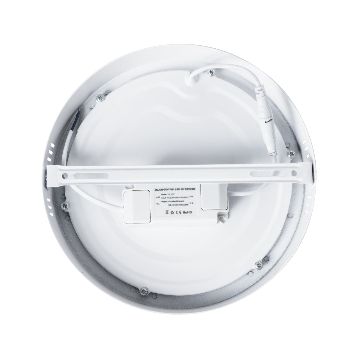 GloboStar® 60201 Εξωτερικό LED Panel Φ22cm 20W 2120lm 120° AC 220-240V IP20 Φ22.2 x Υ3cm Φυσικό Λευκό 4500K - 3 Χρόνια Εγγύηση - ledmania.gr