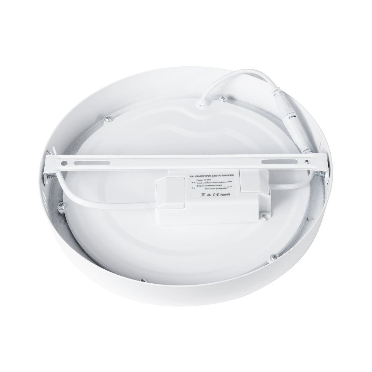GloboStar® 60201 Εξωτερικό LED Panel Φ22cm 20W 2120lm 120° AC 220-240V IP20 Φ22.2 x Υ3cm Φυσικό Λευκό 4500K - 3 Χρόνια Εγγύηση - ledmania.gr