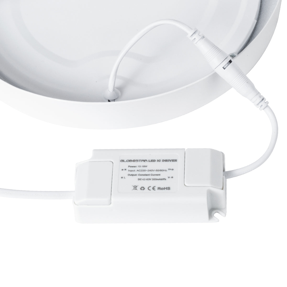 GloboStar® 60202 Εξωτερικό LED Panel Φ22cm 20W 2060lm 120° AC 220-240V IP20 Φ22.2 x Υ3cm Θερμό Λευκό 2700K - 3 Χρόνια Εγγύηση - ledmania.gr