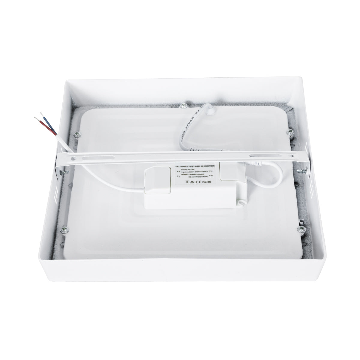 GloboStar® 60204 Εξωτερικό LED Panel 22x22cm 20W 2120lm 120° AC 220-240V IP20 Μ22 x Π22 x Υ3cm Φυσικό Λευκό 4500K - 3 Χρόνια Εγγύηση - ledmania.gr