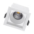 GloboStar® PLUTO-M 60272 Χωνευτό LED Spot Downlight TrimLess Μ8.4xΠ8.4cm 10W 1300lm 38° AC 220-240V IP20 Μ8.4 x Π8.4 x Υ5.9cm - Τετράγωνο - Λευκό & Anti-Glare HoneyComb - Φυσικό Λευκό 4500K - Bridgelux COB - 5 Years Warranty - ledmania.gr