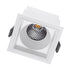 GloboStar® PLUTO-M 60273 Χωνευτό LED Spot Downlight TrimLess Μ8.4xΠ8.4cm 10W 1250lm 38° AC 220-240V IP20 Μ8.4 x Π8.4 x Υ5.9cm - Τετράγωνο - Λευκό & Anti-Glare HoneyComb - Θερμό Λευκό 2700K - Bridgelux COB - 5 Years Warranty - ledmania.gr